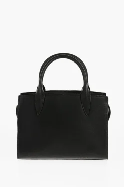 Best LOVE Borsa Tote in Tinta Unita con Logo Dorato Donna Borse A Mano