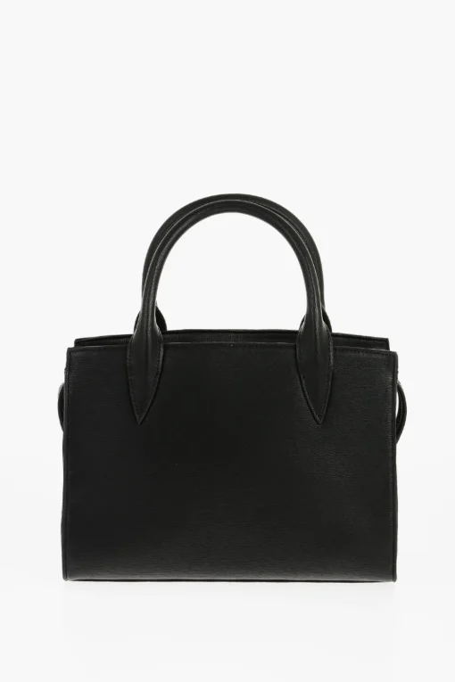 Best LOVE Borsa Tote in Tinta Unita con Logo Dorato Donna Borse A Mano