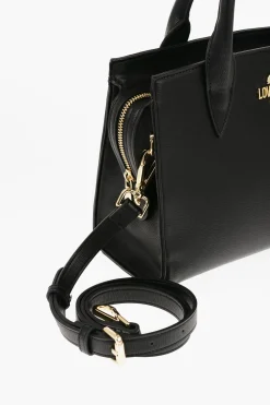 Best LOVE Borsa Tote in Tinta Unita con Logo Dorato Donna Borse A Mano