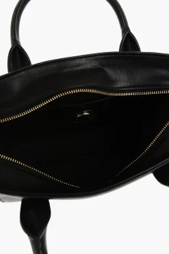 Best LOVE Borsa Tote in Tinta Unita con Logo Dorato Donna Borse A Mano