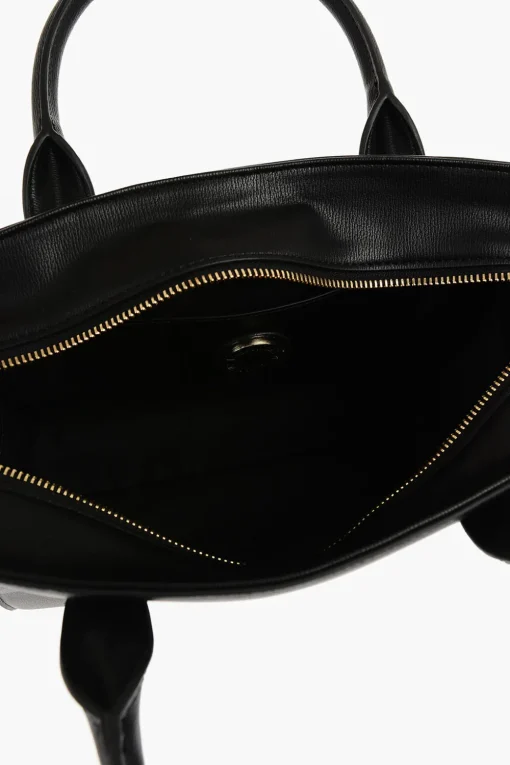 Best LOVE Borsa Tote in Tinta Unita con Logo Dorato Donna Borse A Mano