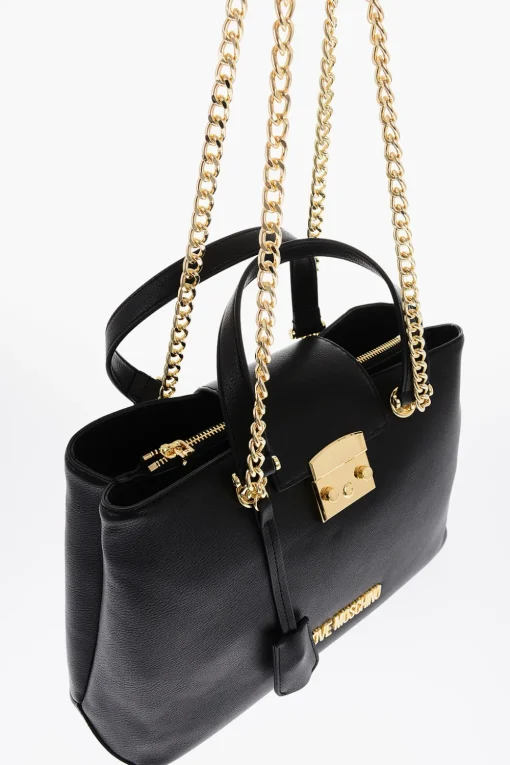 LOVE Borsa Tote LUCILLE in Ecopelle Martellata a Doppio Scomparto>Moschino Clearance