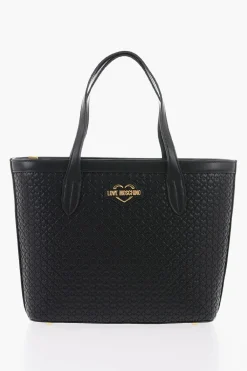 LOVE Borsa Tote VALENTINA in Ecopelle con Cuori all-Over>Moschino Best