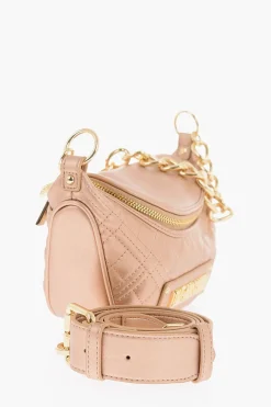 LOVE Borsa Trapuntata in Ecopelle Shiny con Catena D'oro>Moschino New