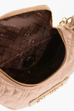 LOVE Borsa Trapuntata in Ecopelle Shiny con Catena D'oro></noscript>Moschino New