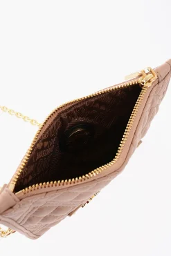 LOVE Clutch in Ecopelle Trapuntata con Tracolla a Catena Removibile></noscript>Moschino Sale