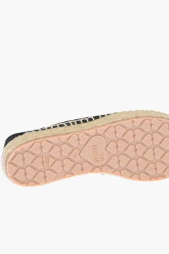 LOVE espadrillas in rete con stampa logo e suola in raffia></noscript>Moschino Fashion
