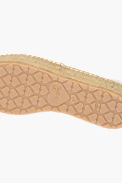 Discount LOVE Espadrillas Platform SPLASH in Pelle con Logo 4cm Donna Ballerine|Scarpe Basse