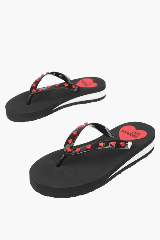 LOVE infradito EVA30 in pvc con cuoricini>Moschino Discount