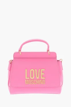 LOVE Mini Bag in Ecopelle con Maxi Placca Dorata>Moschino Fashion