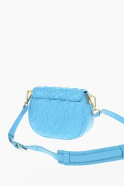 LOVE Mini Borsa a Tracolla in Pelle Vegan con Dettagli Trapuntati>Moschino Clearance