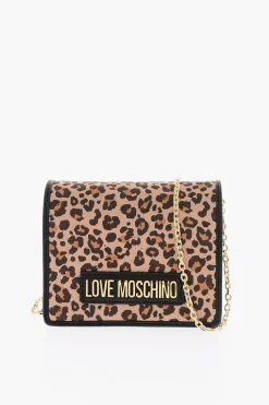 Sale LOVE Mini Borsa Saddle POLY in Ecopelle Effetto Animalier Donna Borse A Spalla