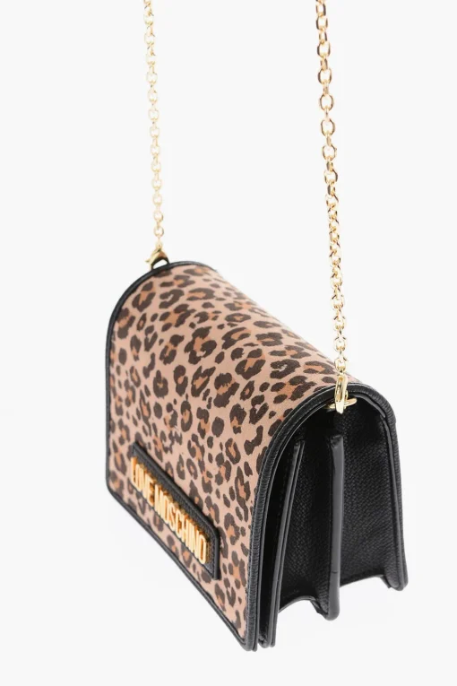 Sale LOVE Mini Borsa Saddle POLY in Ecopelle Effetto Animalier Donna Borse A Spalla