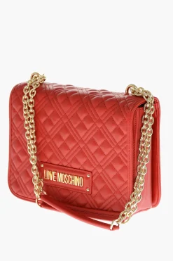 Hot LOVE MOCHINO Borsa a Spalla Trapuntata in Ecopelle con Logo LM Sul Retro Donna Borse A Spalla