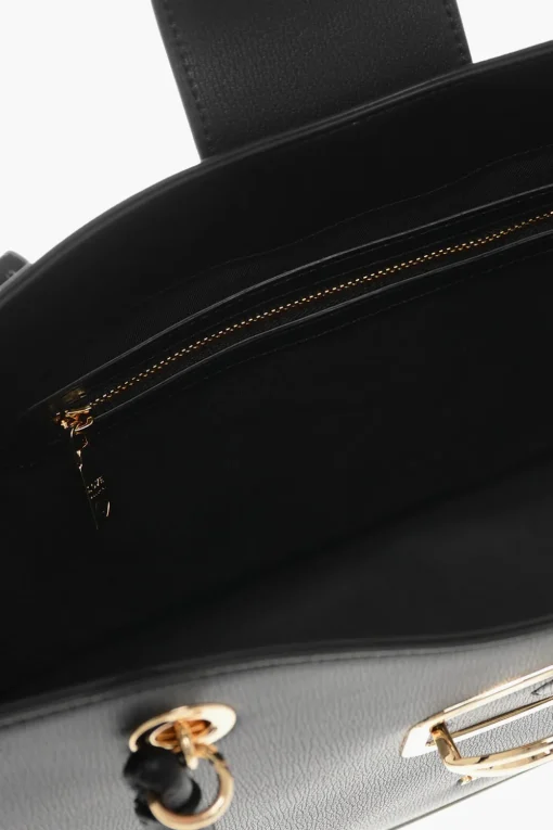 LOVE Borsa Tote in Ecopelle con Chiusura Dorata>Moschino Online