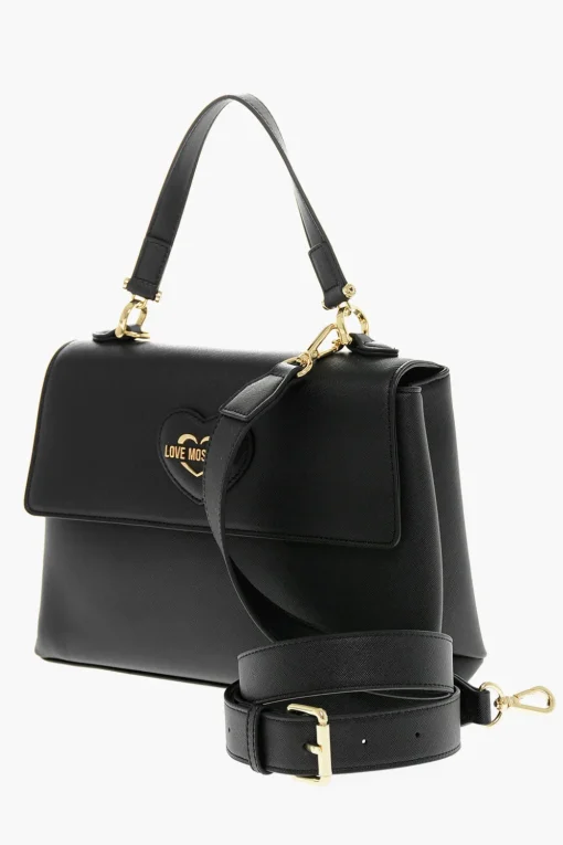 LOVE Borsa a Mano in Ecopelle Saffiano con Tracolla Removibile>Moschino Discount
