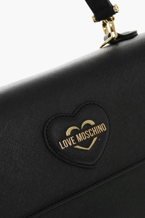 LOVE Borsa a Mano in Ecopelle Saffiano con Tracolla Removibile>Moschino Discount