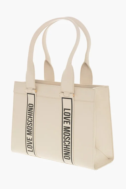 Outlet LOVE Borsa Tote in Ecopelle con Bande Loagate Donna Borse A Mano