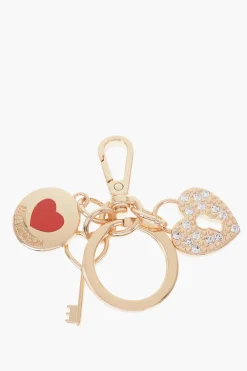 Outlet LOVE Portachiavi in Metallo con Charms Donna Portachiavi