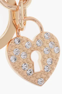 Outlet LOVE Portachiavi in Metallo con Charms Donna Portachiavi