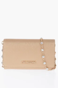 Sale LOVE Portafoglio in Ecopelle Saffiano con Catena Removibile Donna Portafogli