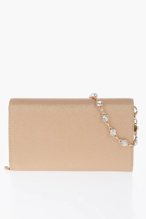 Sale LOVE Portafoglio in Ecopelle Saffiano con Catena Removibile Donna Portafogli