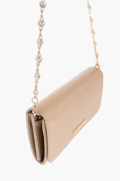 Sale LOVE Portafoglio in Ecopelle Saffiano con Catena Removibile Donna Portafogli