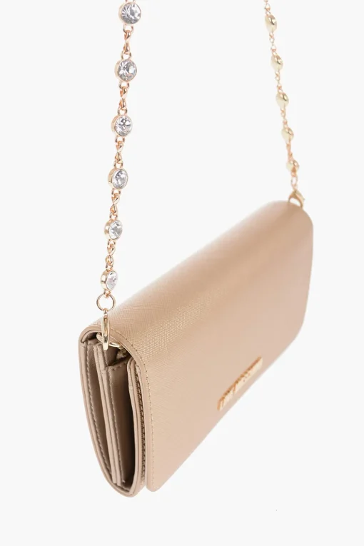 Sale LOVE Portafoglio in Ecopelle Saffiano con Catena Removibile Donna Portafogli