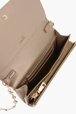 Sale LOVE Portafoglio in Ecopelle Saffiano con Catena Removibile Donna Portafogli