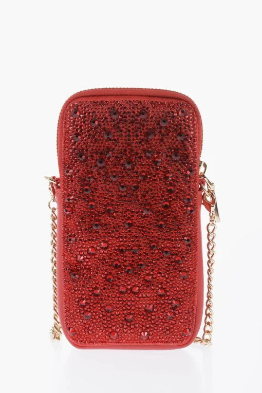 LOVE Pouch in Strass con Catena Dorata>Moschino Discount