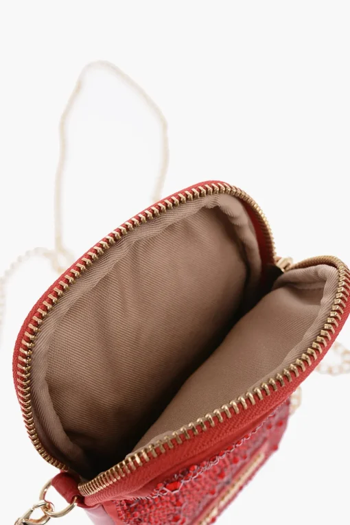 LOVE Pouch in Strass con Catena Dorata>Moschino Discount