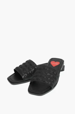 LOVE sabot KARL20 in ecopelle con cuori in rilievo>Moschino Discount