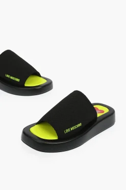 LOVE Sabot ROW30 a tinta unita con suola Fluo>Moschino Best
