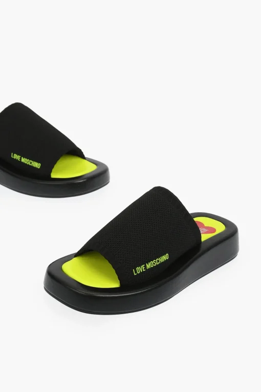 LOVE Sabot ROW30 a tinta unita con suola Fluo>Moschino Best
