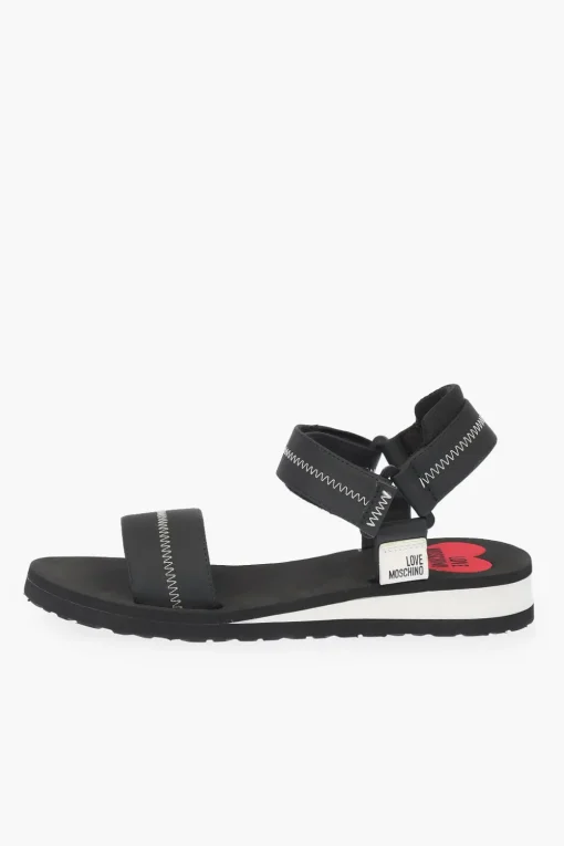 LOVE sandali EVA30 con motivo a zigzag e chiusura in velcro>Moschino Online
