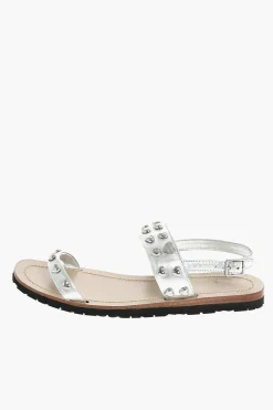 LOVE Sandalo in Pelle con Borchie>Moschino New