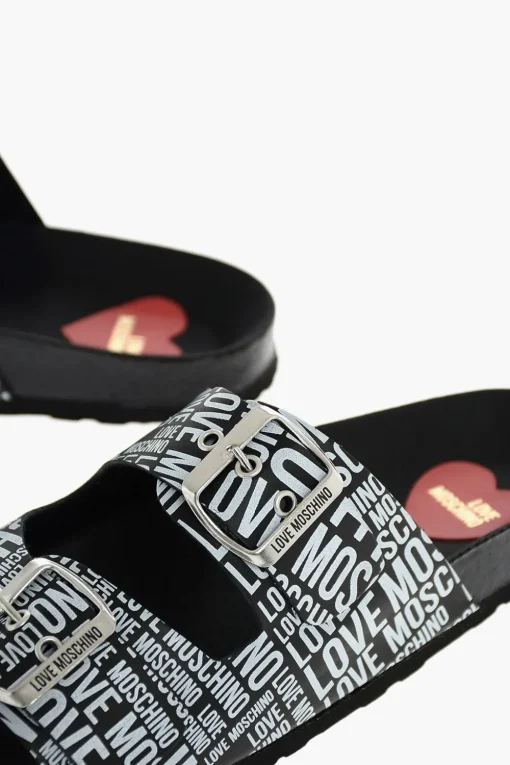 Online LOVE Sandalo Stampato in Pelle Donna Ballerine|Scarpe Basse