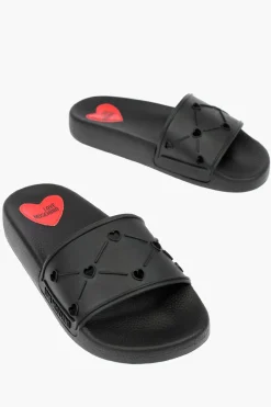 New LOVE slides in gomma Donna Ballerine|Scarpe Basse
