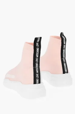 Outlet LOVE Sneakers Alte Sock GOMMA35 con Logo Donna Sneaker