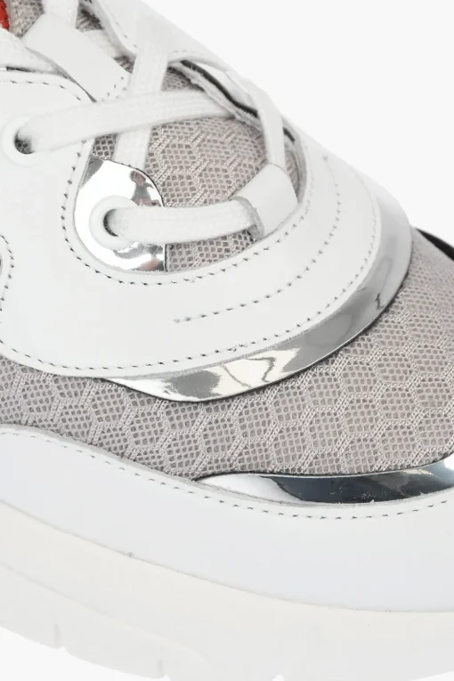 LOVE Sneakers in Pelle e Tessuto RUNNNING35 con Dettaglio Cuore Logato>Moschino Clearance