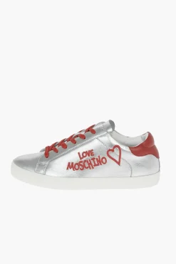 LOVE Sneakers in Pelle Laminata></noscript>Moschino New