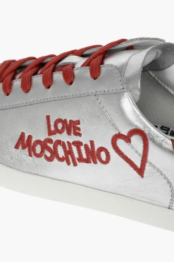 LOVE Sneakers in Pelle Laminata></noscript>Moschino New