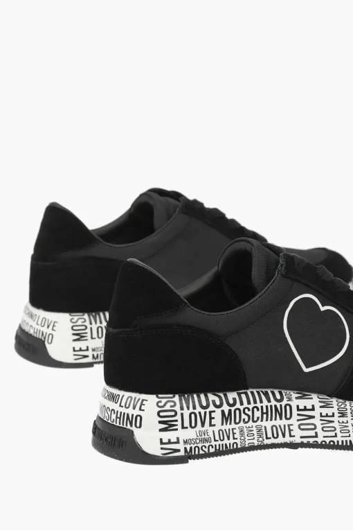 Clearance LOVE sneakers in pelle scamosciata e tessuto con suola logata Donna Sneaker