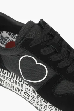 Clearance LOVE sneakers in pelle scamosciata e tessuto con suola logata Donna Sneaker