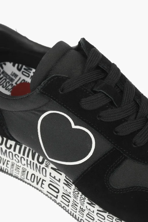 Clearance LOVE sneakers in pelle scamosciata e tessuto con suola logata Donna Sneaker