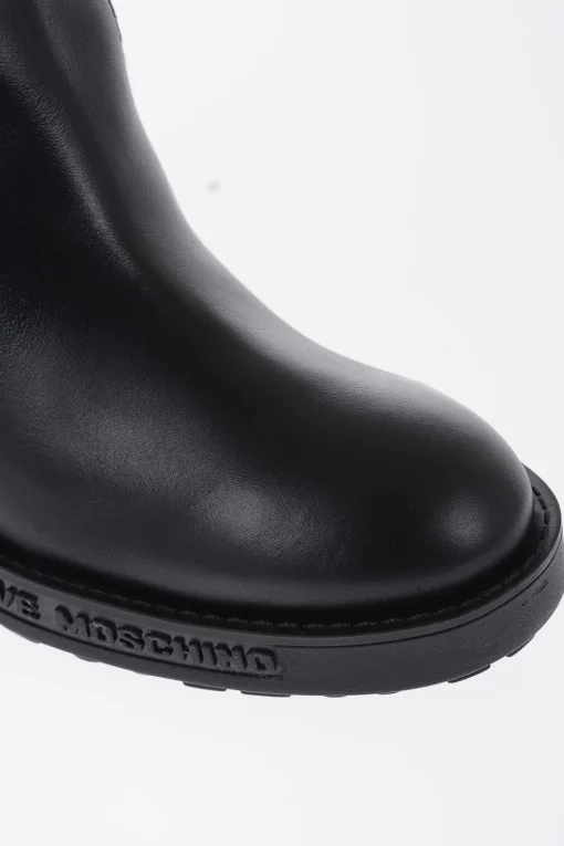 Fashion LOVE Stivali Alti Borchiati con Dettagli in Pelle 8cm Donna Stivali