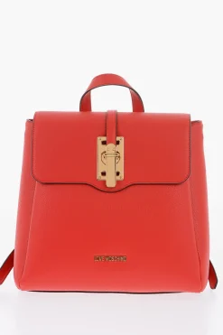LOVE Zainetto in Ecopelle a Tinta Unita con Logo Dorato>Moschino Clearance