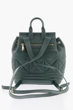 Outlet LOVE Zainetto in Ecopelle Trapuntato con Logo in Metallo Dorato Donna Zaini