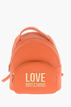 LOVE Zainetto in Ecopelle con Logo Dorato>Moschino Outlet