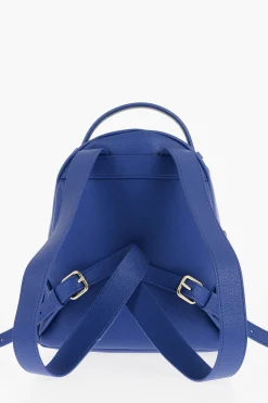Outlet LOVE Zaino in Ecopelle a Tinta Unita con Logo Dorato Donna Zaini